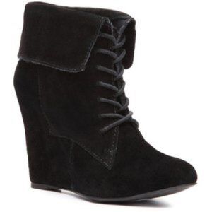 Steve Madden Luxe Dare Heeled Wedge Booties